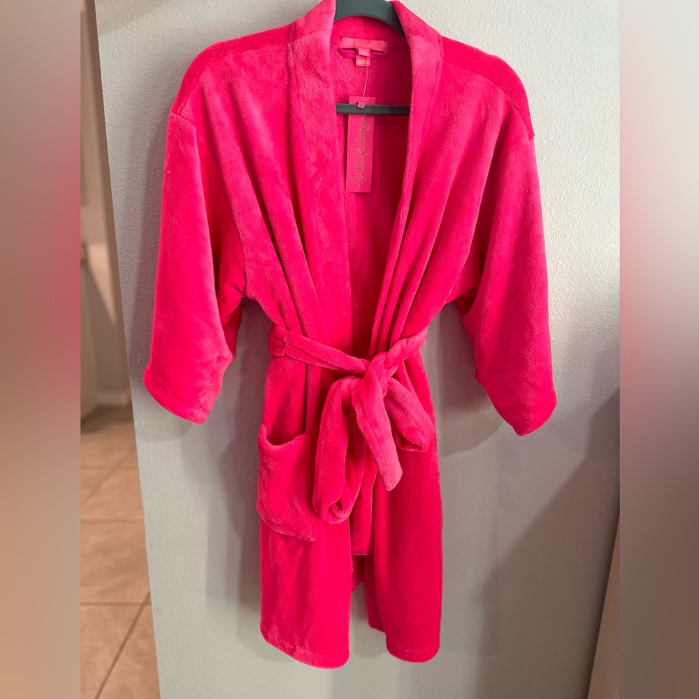 Lilly Pulitzer Elaine Knit Robe in Pink Grenadine!